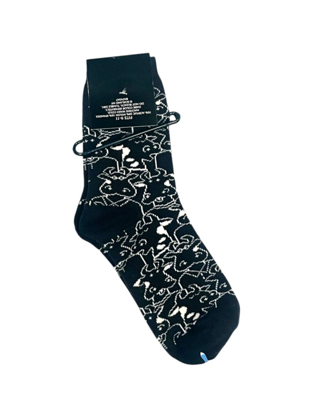 DAVCO Cow Print Women’s Socks – Size 9-11 – NEW with Tags - Picture 3 of 4